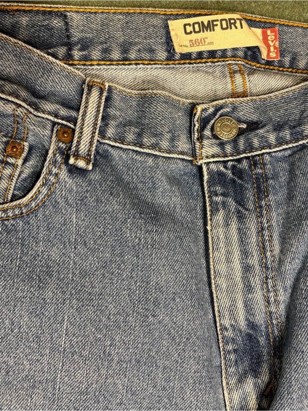 Men's Vtg Levi Strauss 560 Comfort Fit Jeans 36x36 PreOwned Lgt Blue Tapered Leg